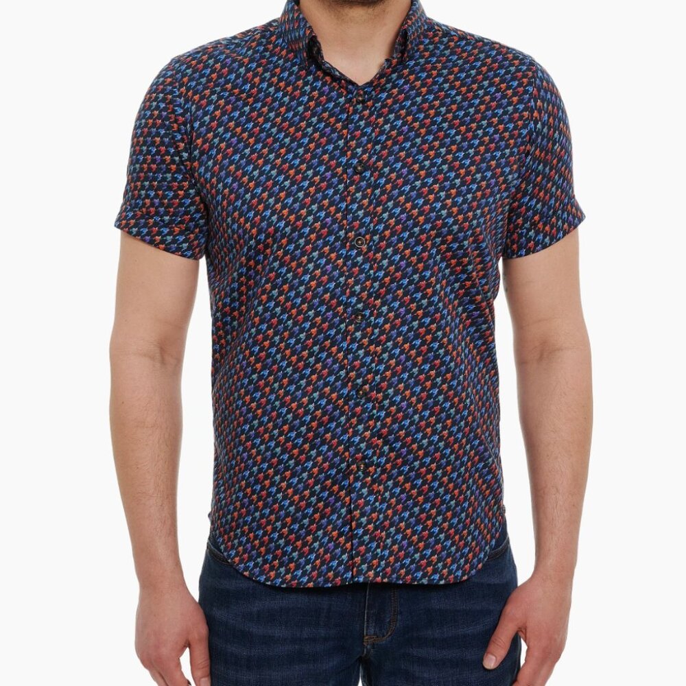 Robert Graham Spaceships Cotton Button-Up